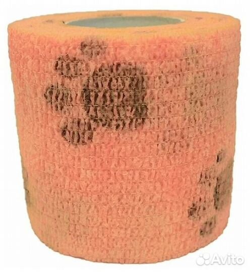 Vetзабота Бинт 5 см х 4.5 м оранжевый с лапками co