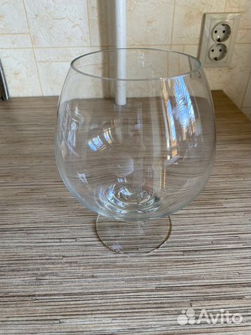 Аквариум для рыб 2 литра, стеклянная ваза, бокал