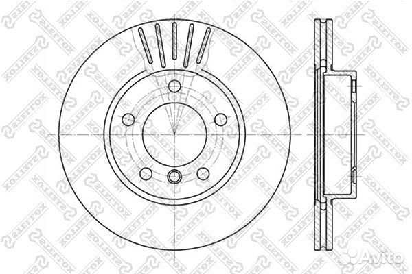 6020-1521V-SX диск тормозной передний\ BMW E36/E46