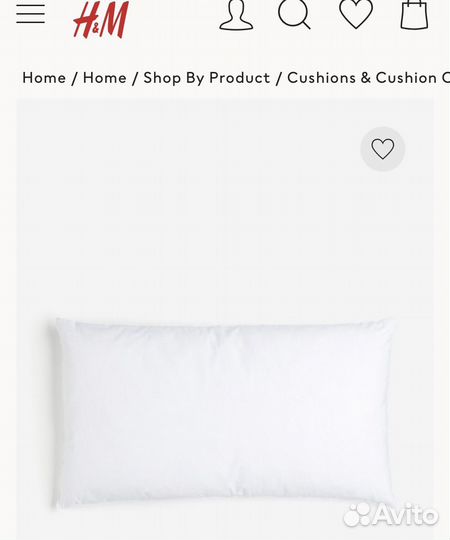 H&M home подушки 40x60