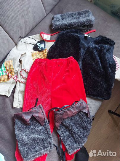 Костюмы для мальчика пожарный, гном, зайка, щенок