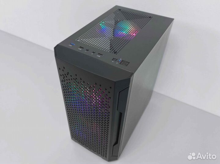 Игровой пк i7, GTX 1050 Ti, 16Gb, SSD, 500W, RGB