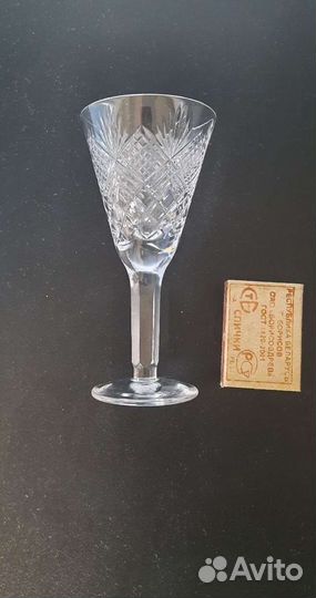 Фужер рюмка хрусталь 50е годы 20го века