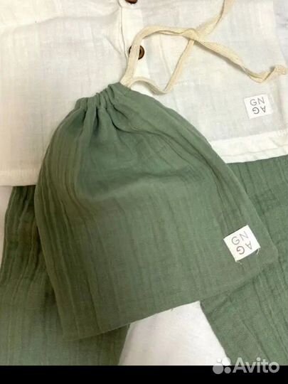 Муслиновый костюм 74-80