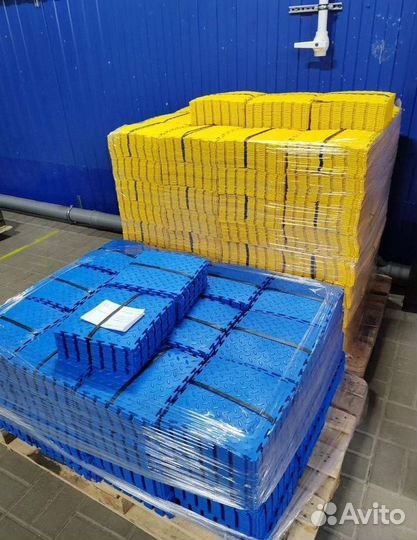 Модульная пвх плитка в автосервис / сто