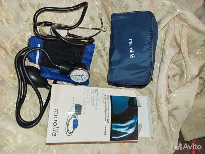 Тонометр механический микролайф б/у