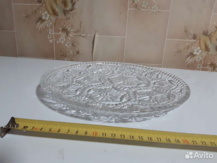 Блюдо хрустальное СССР