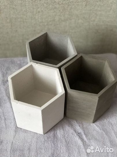 Кашпо из цемента