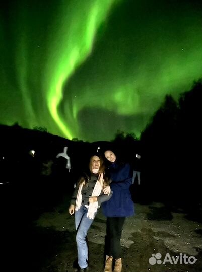 Экскурсия за северным сиянием с местным охотником