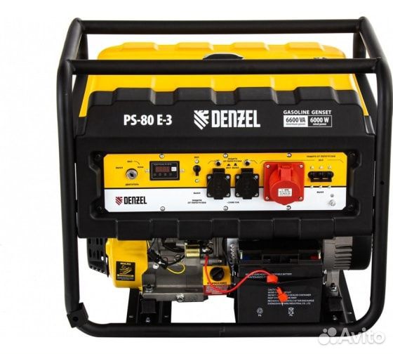Бензиновый генератор denzel PS 80 E-3