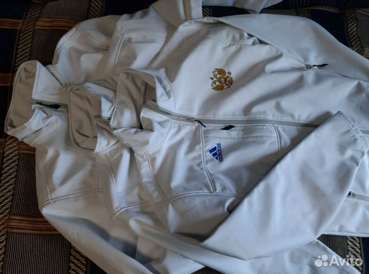 Разминочная куртка L-XL adidas Сб.России лыжная