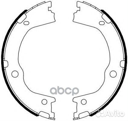 Колодки тормозные барабанные, задние FSB4089 Fe