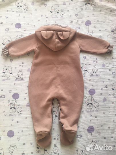 Комбинезон из футера с начесом 68