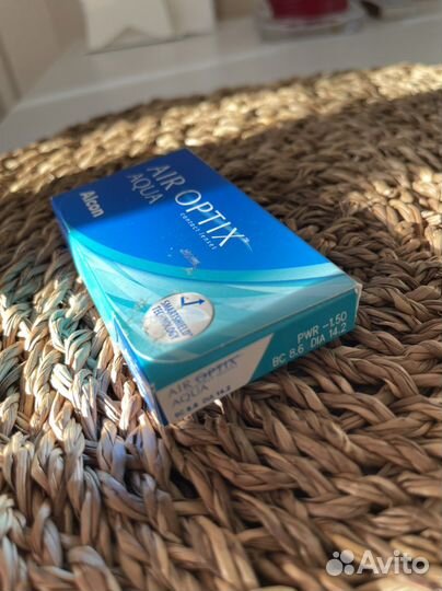 Линзы контактные air optix aqua 6 шт -2.00; -1.50