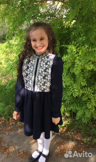 Школьная форма для девочки 134 синяя