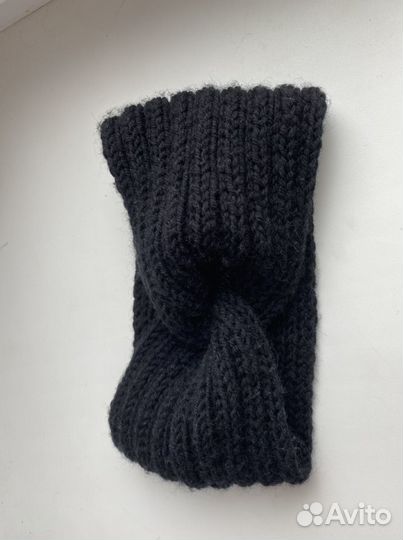 Повязка на голову вязаная