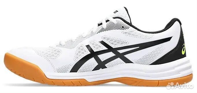 Кроссовки asics Upcourt 5 White/Safety Yellow м