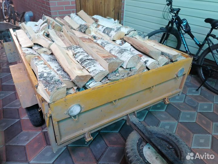 Дрова колотые береза