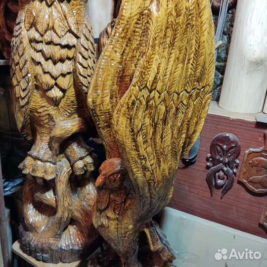 Резьба по дереву, фигуры животных для интерьера