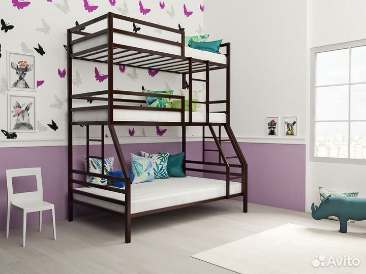 Трехъярусная кровать Престиж-2