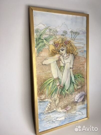 Картина батик по шёлку