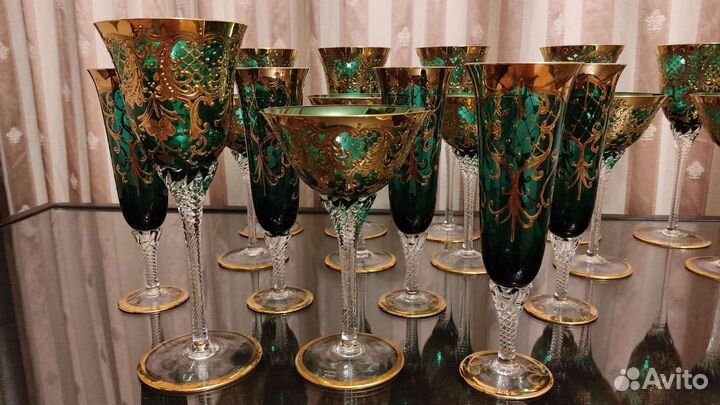 Чешский набор фужеров Богемия