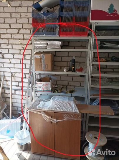 Стеллаж металлический разборный 200х100х40см