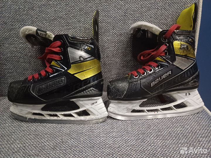 Коньки хоккейные бауер размер 12 детские