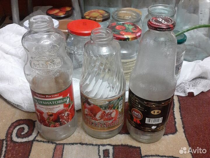 Банки стеклянные 3хл, 1л и 0,5л