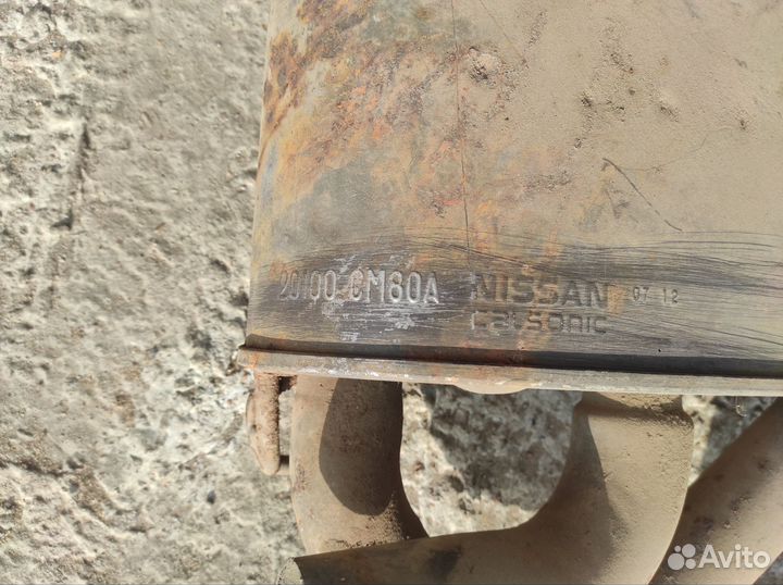 Глушитель Infiniti fx35 (без фланца и насадок)