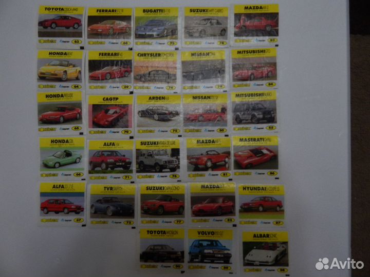 Вкладыши от жвачек bombibom