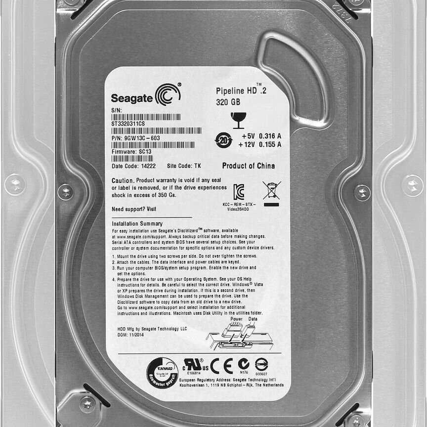 [ST3320311CS] Жесткий Диск Seagate 320gb Sata3.5 St3320311cs
