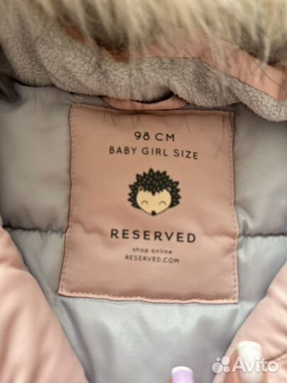 Куртка для девочки, парка 98 р, reserved