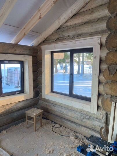 Обсада, окосячка, свое производство, наличник окна