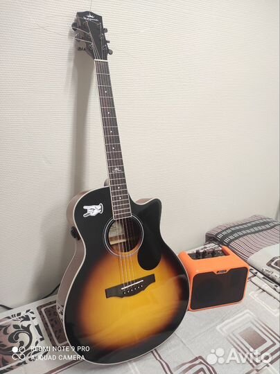 Трансакустическая гитара kepma