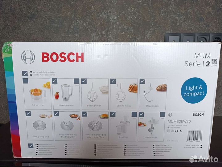 Новая кухонная машина Bosch MUM Serie 2 mums2ew30