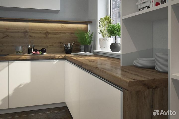 Столешница для кухни 7052/FL Дуб Вотан, 3 метра