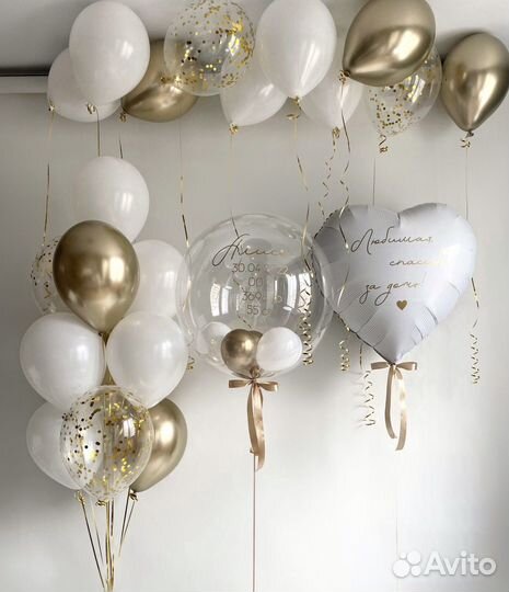 Воздушные гелиевые шары, шарики гелевые
