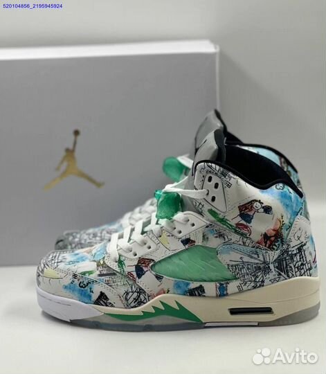 Кроссовки Nike Air Jordan 5 Retro White (Арт.21131