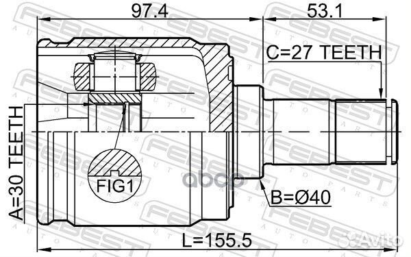 Honda CR-V RM4 2012-2014 GN 0311-crvatlh Febest