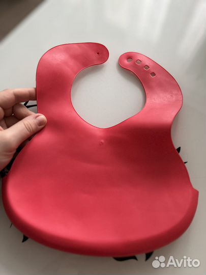 Силиконовый нагрудник Happy Baby от 6 мес