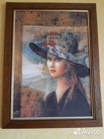 Картина постер в раме большая