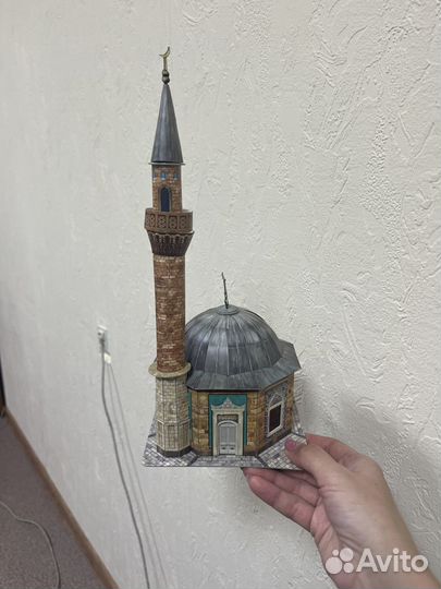 Мечеть из бумаги собранная модель