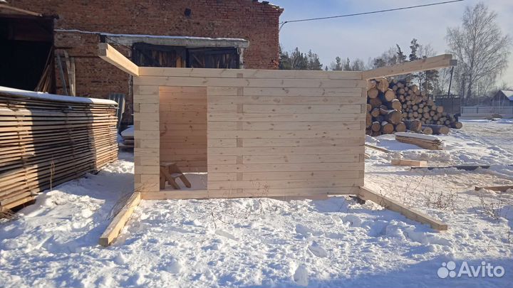 Срубы бань строганные с комплектацией