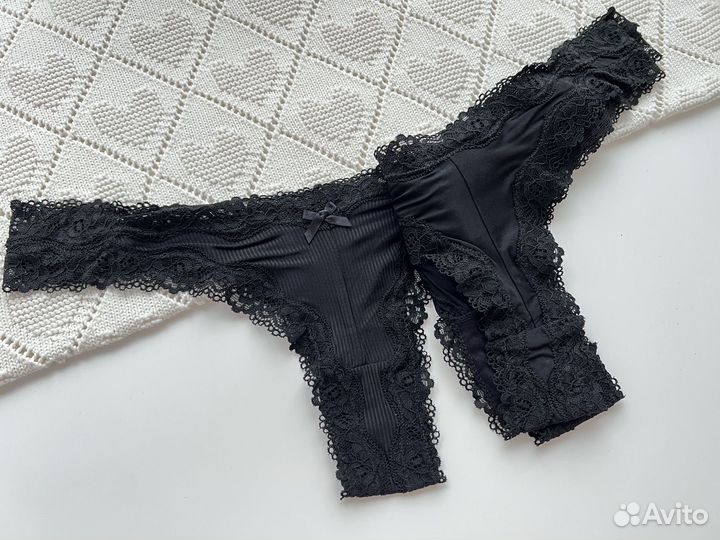 Женские трусы бразилиана из микрофибры hm XS, S