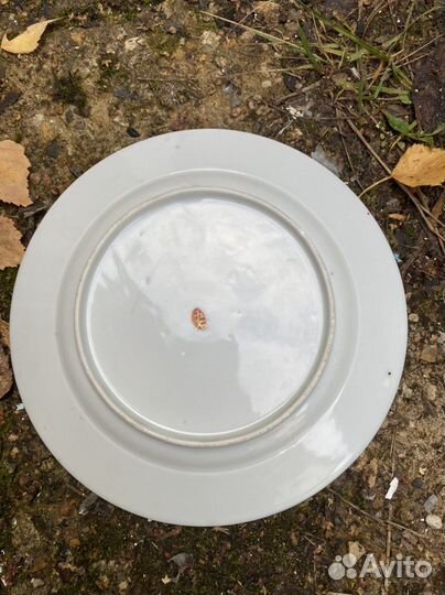 Старинная японская тарелка фарфор очень легкий