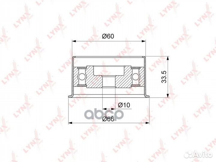 Ролик натяжной ремня грм PB-1210 PB1210 lynxauto