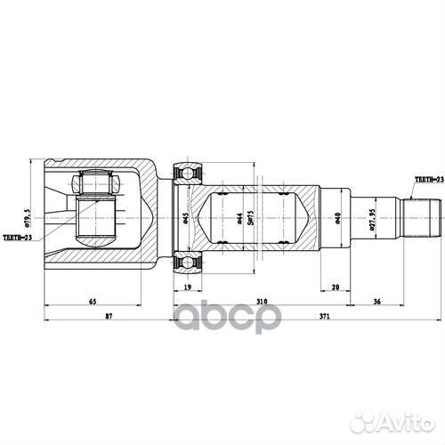 Шрус внутренний Z87932R Zikmar