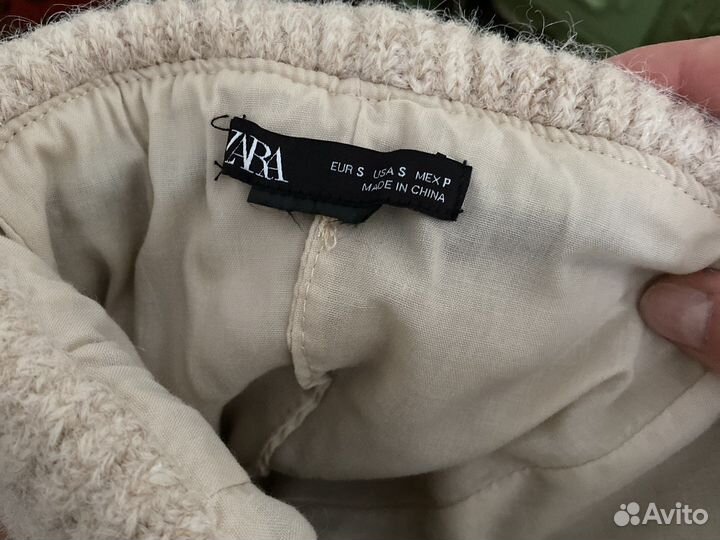 Шапка женская кожаная Zara