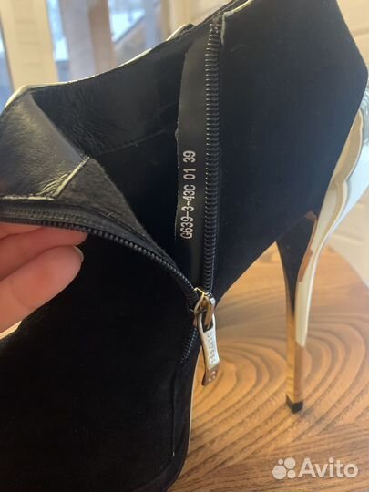 Ботильоны замша 39 новые